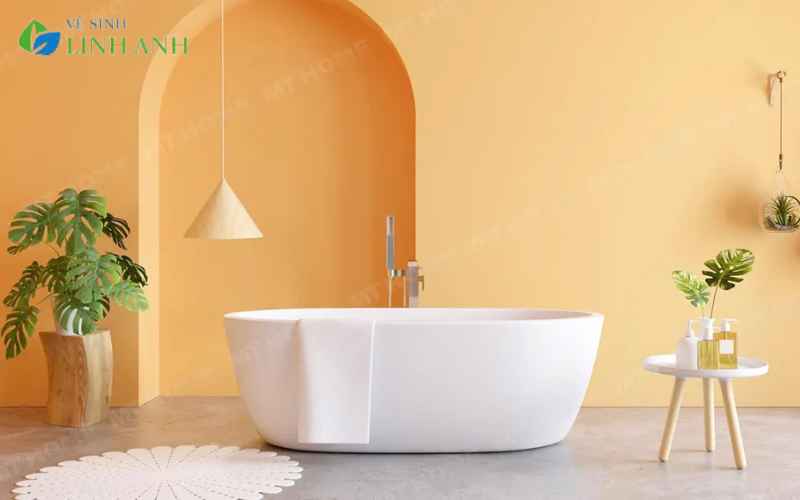 bồn tắm bị ố vàng