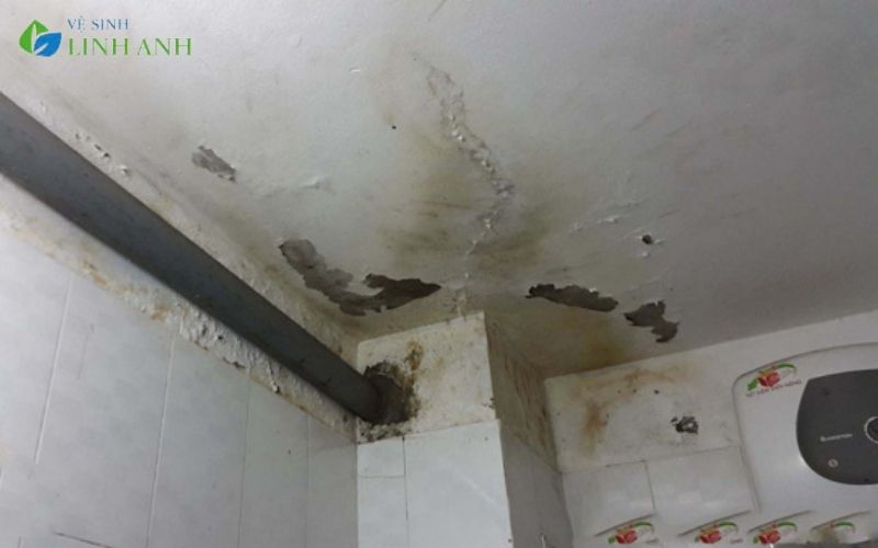 Dấu hiệu nhận biết nhà tắm bị thấm nước