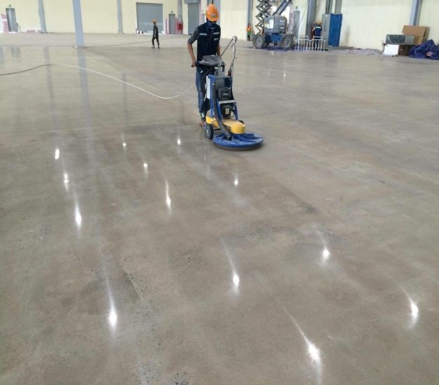 sàn bê tông đánh bóng