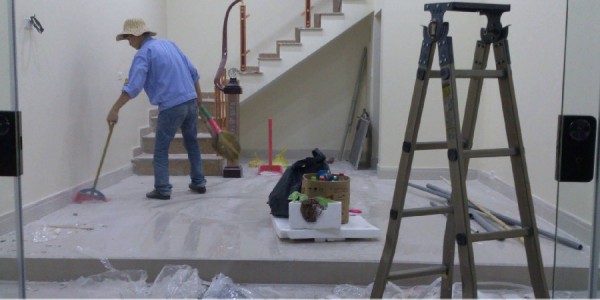 vệ sinh sau xây dựng