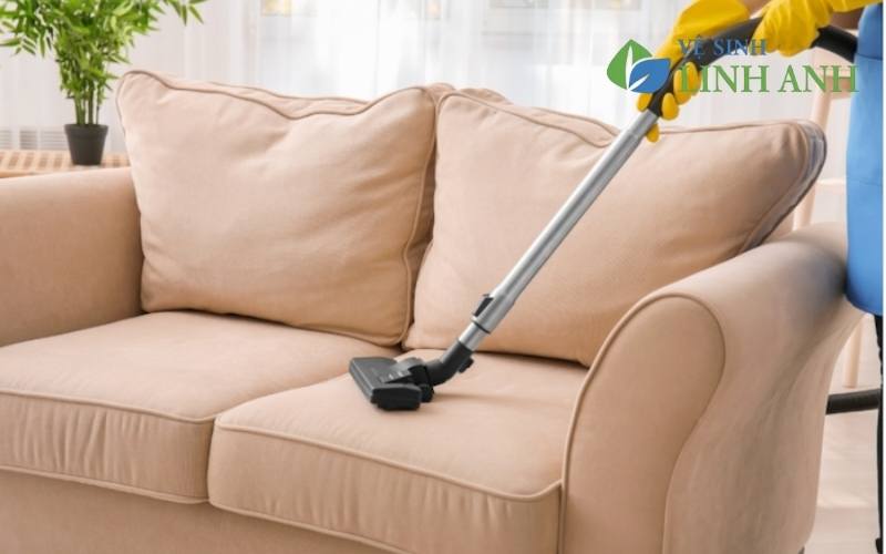Giặt ghế sofa nỉ tại Hà Nội - Linh Anh Clean