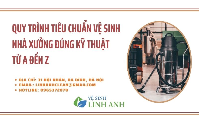 quy trình vệ sinh nhà xưởng