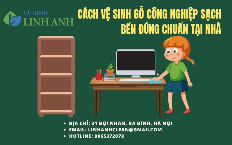 Vệ sinh gỗ công nghiệp đúng cách
